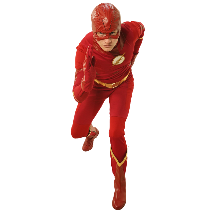 Adult Deluxe Flash Costume 